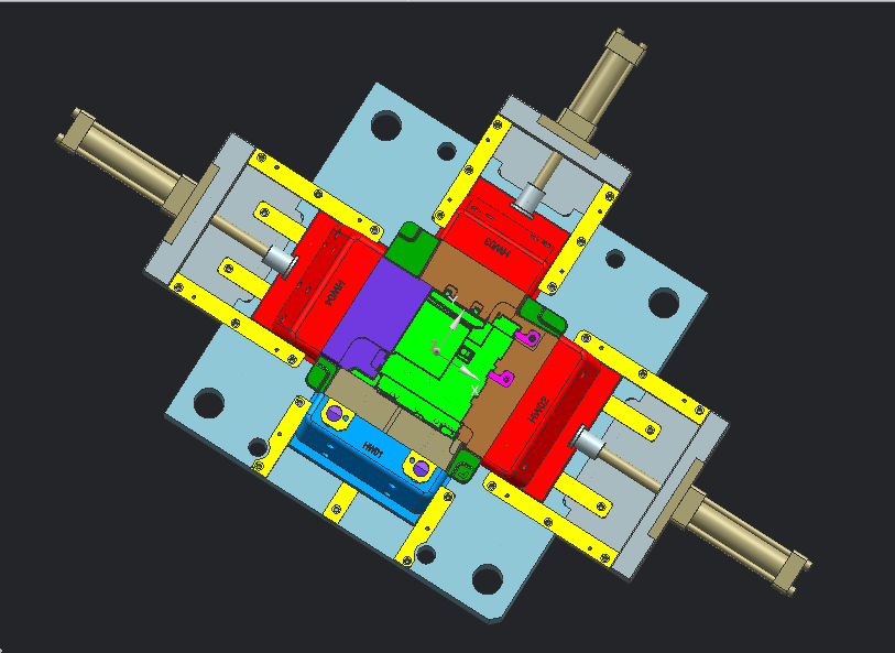 日系打印机主体复杂模具设计